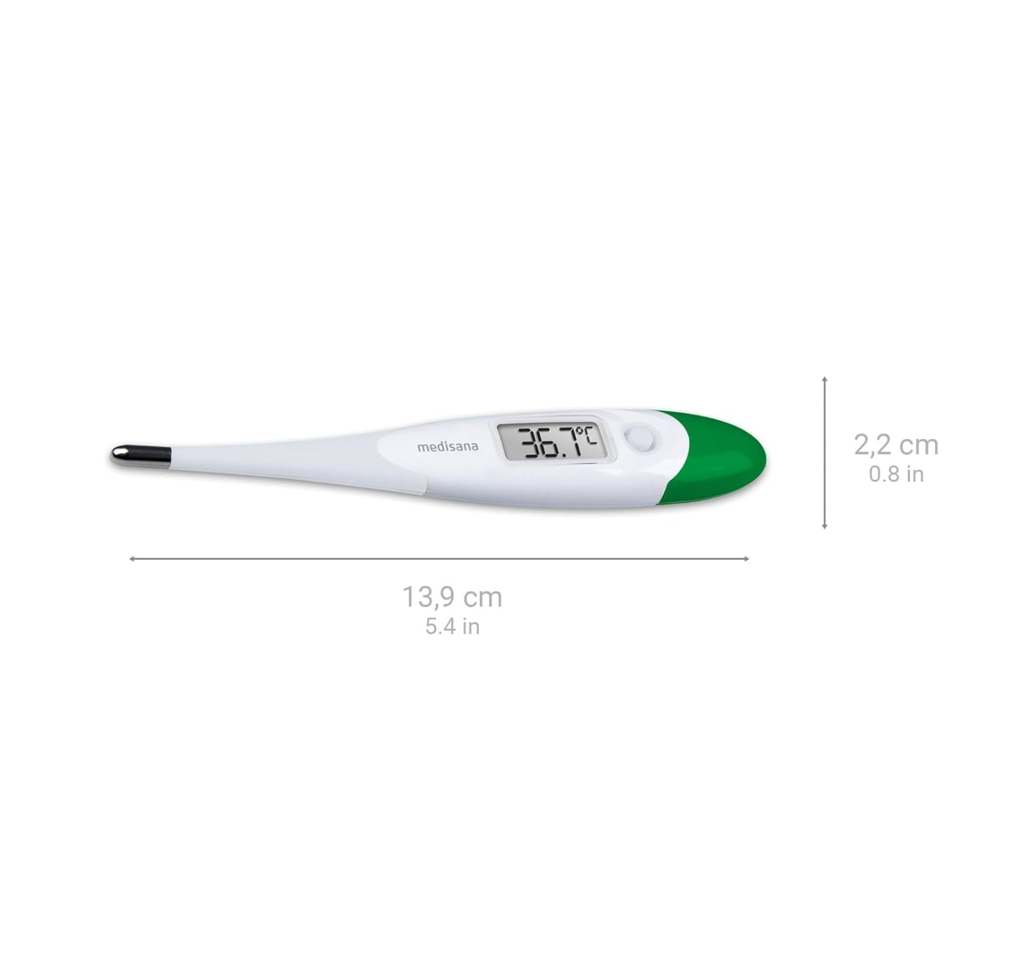 Medisana, TM700 Digital Medical Thermometer, LCD Display, White and Green